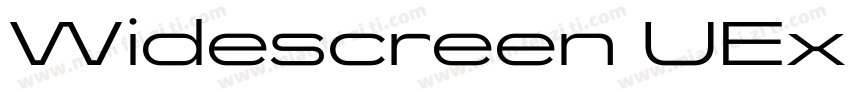 Widescreen UEx Blackl字体转换